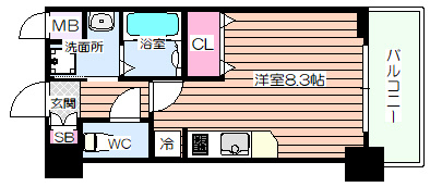 【間取り】 | エスリード弁天町南