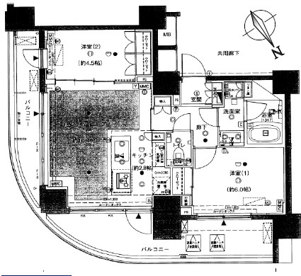 シェフルール西早稲田ラヴィーナの間取り