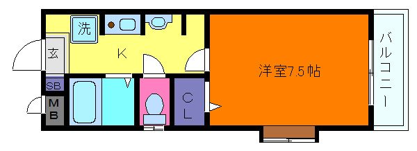 イワタマンションの間取り
