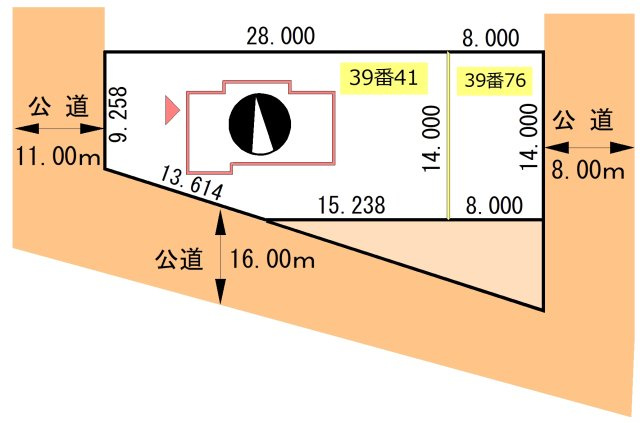 【土地図】 | 武佐3丁目39-41，76売地