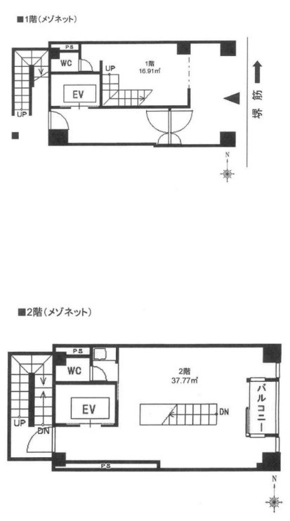 大阪市中央区道修町２丁目の店舗事務所の間取り