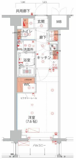 ハーモニーレジデンス東京イーストサイドの間取り