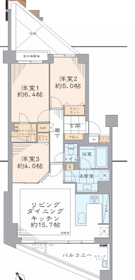 藤和駒場コープの間取り