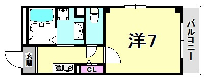 Flower尼崎の間取り