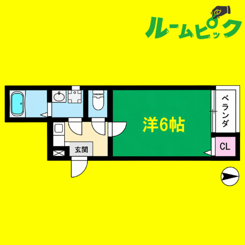 A-legato大喜　名古屋市賃貸　仲介手数料無料の間取り