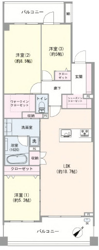 グローリオ南阿佐ヶ谷の間取り