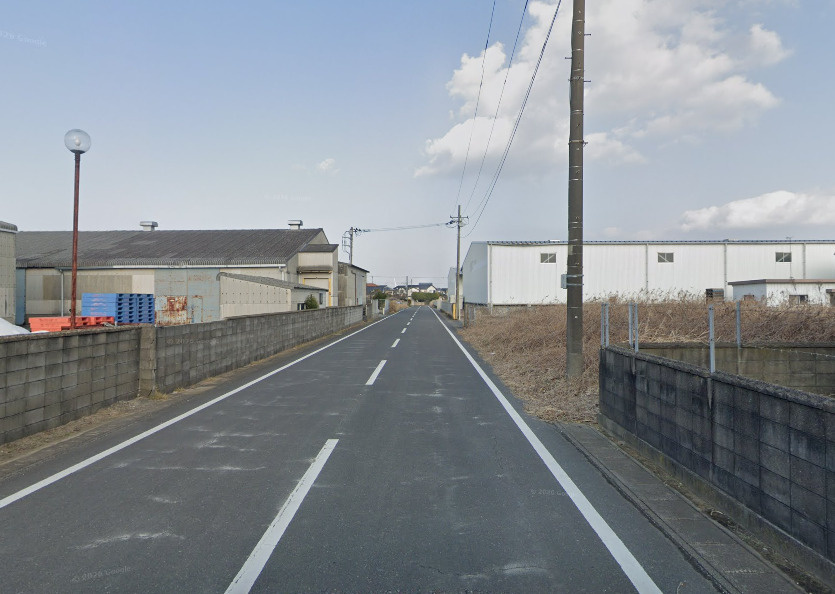 神栖市土地の前面道路含む現地写真