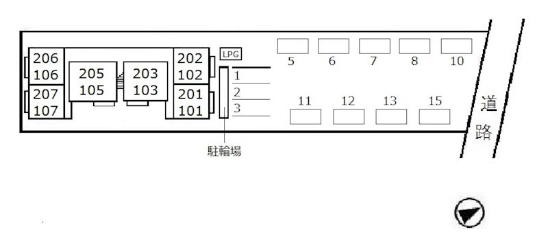カーサレシェンテの区画図