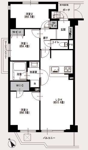 成増シティタワーの間取り