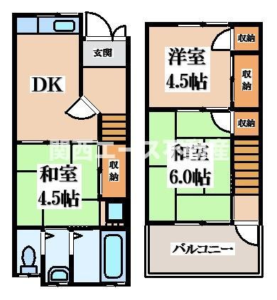 【間取り】 | 神田町貸家