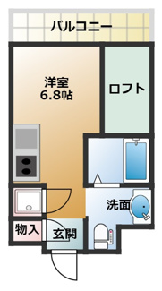 【間取り】 | コーラルポワント難波WEST