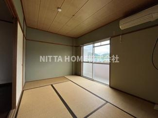 丹波市柏原町挙田の賃貸マンションの和室|エアコン付きで嬉しいですね♪