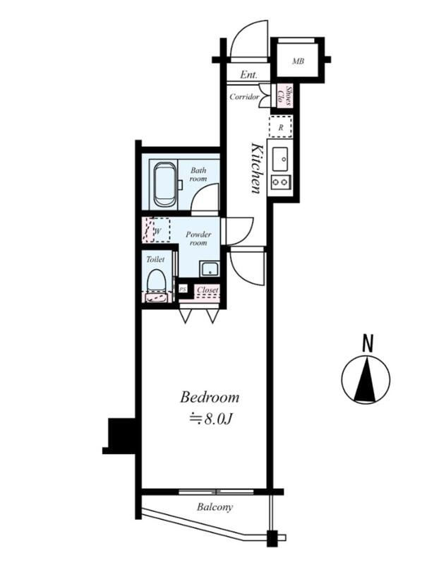 板橋区双葉町の賃貸マンションの間取り