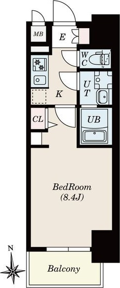 S-RESIDENCE尾頭橋beaute(ボーテ)の間取り
