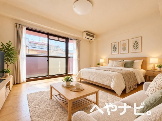 【居間・リビング】 | マンションブリッジ88 | 家具等はAI加工によるイメージ画像です。