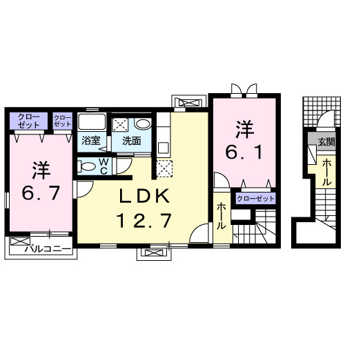 フィオーレ・RⅡの間取り