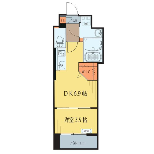 シェルグランデ椌木通の間取り