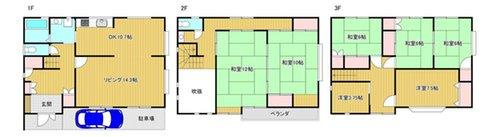 東区大山２丁目　戸建　　の間取り