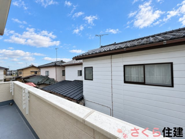 宇都宮市竹林町163番　A号棟のバルコニー