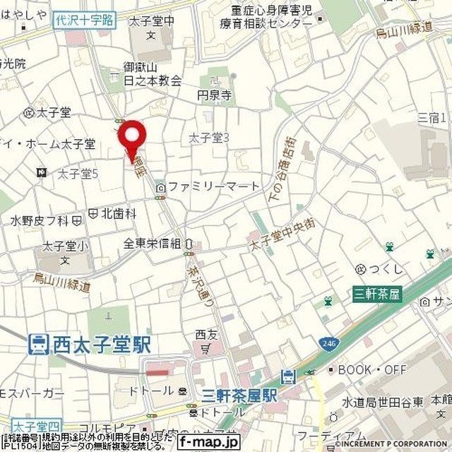 クリスタル三軒茶屋ＰＡＲＴ－１の地図