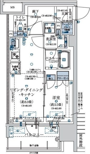 イノバス名駅の間取り