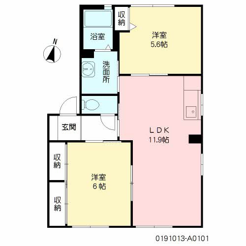 コンフォール川原田 A棟の間取り|使い勝手の良い間取りです♪