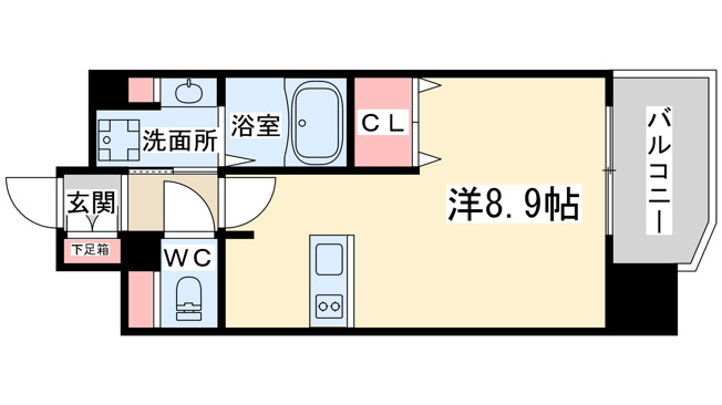 【間取り】 | プレサンス天満橋アンジェ