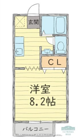 セントラル総社　A棟の間取り