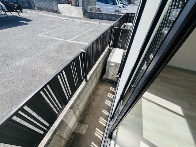 セントラル総社　A棟のバルコニー