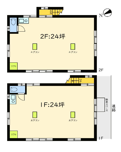 横浜市青葉区恩田町の倉庫の間取り