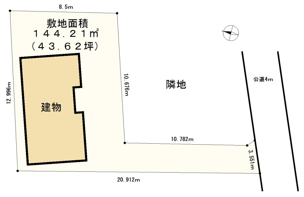 幸手南3丁目中古戸建の区画図