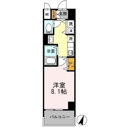 カスタリア三宮の間取り
