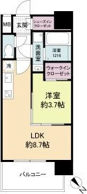 セレニテ西元町アリエの間取り