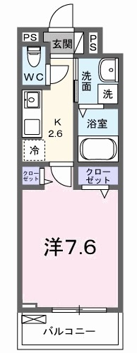 ルポ舞子弐番館の間取り