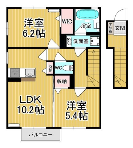 【間取り】 | トレジャー・ライト | ファミリーさん向けのお部屋です♪