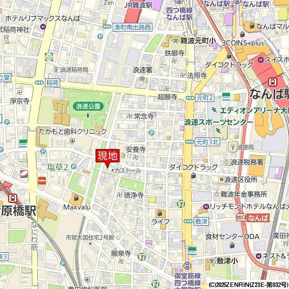 URBAN PARK難波南の地図