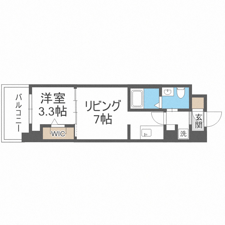 JPレジデンス大阪城東4の間取り