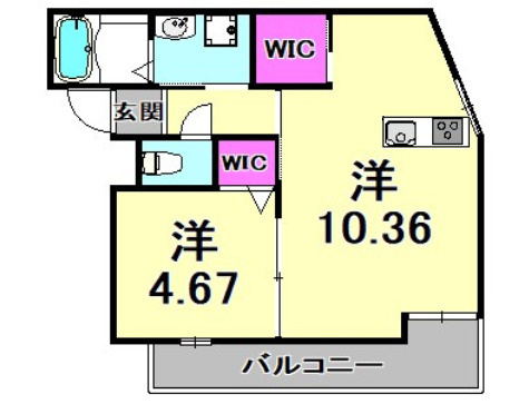 パロス武庫川ソラシアの間取り