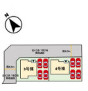 久留米市荒木町白口3期　3号棟の区画図