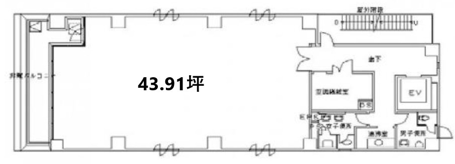 国元高麗橋ビルの間取り|国元高麗橋ビル　間取り
