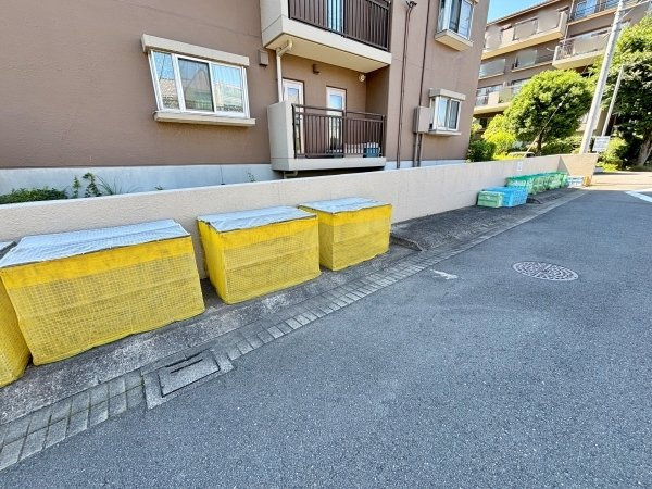 綺麗に整理されたゴミ置場