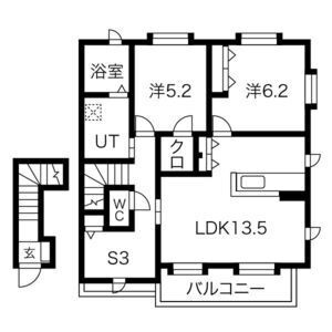 フェリーチェ北青木の間取り