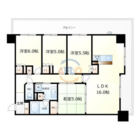 CITY SPIRE日本橋の間取り|CITY SPIRE日本橋　間取り