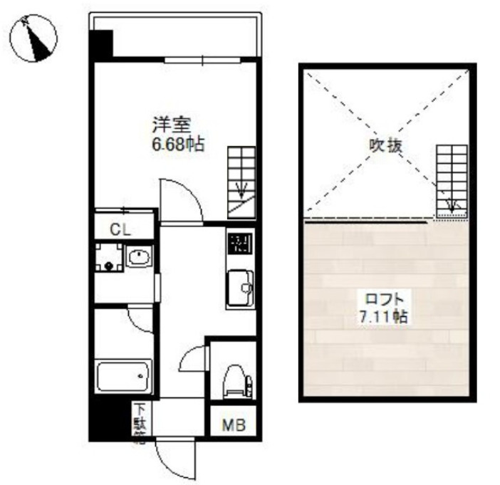 ＷОＢ西九条の間取り|WOB西九条　間取り