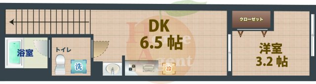 【間取り】 | ソルナクレイシア新高円寺 | 1DKのお部屋です。