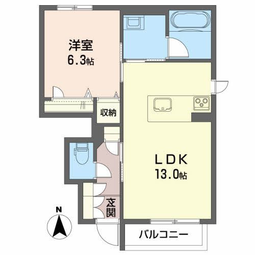 レーヴ永井の間取り