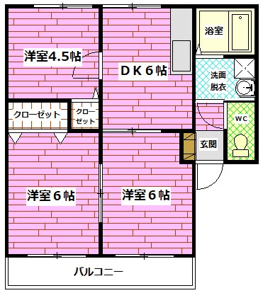 エスペランスKの間取り