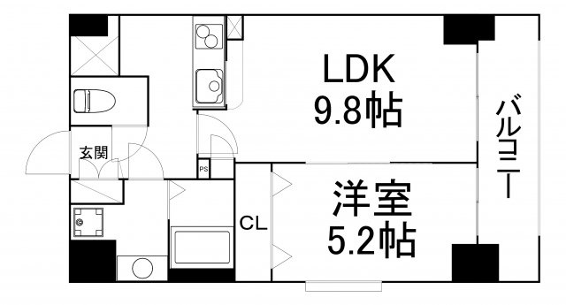 【間取り】 | アーバネックス南森町