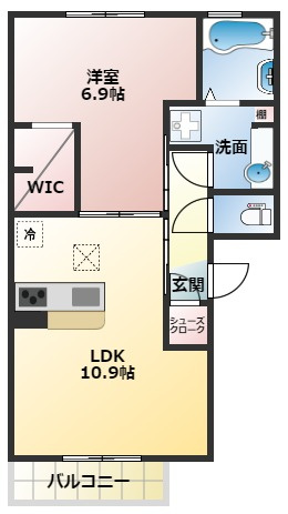 【間取り】 | メゾンドフルールⅠ