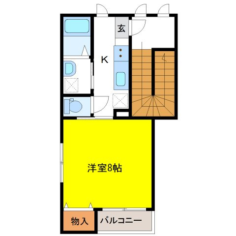 リリーコート帷子の間取り
